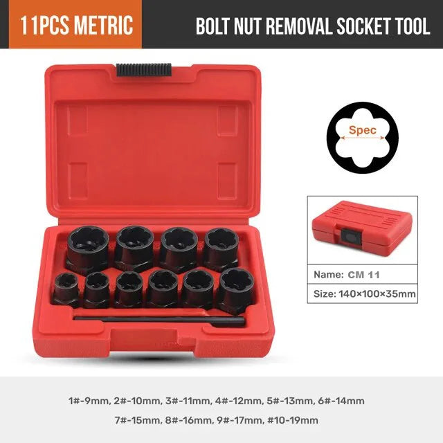 KIT Extractor de tuercas Toolset 50%OFF