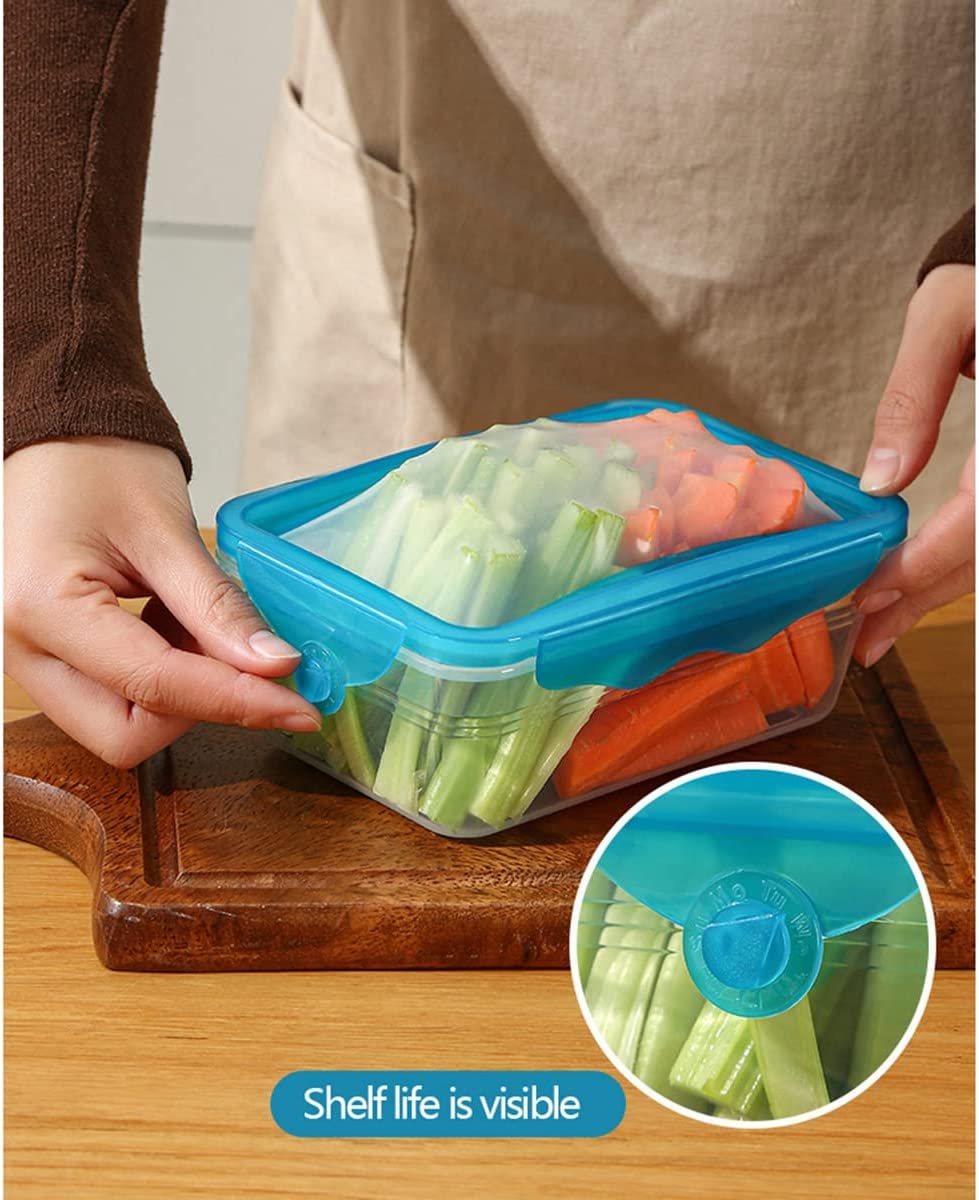Juego de 6 Contenedores Con Tapa Elastica 50% off