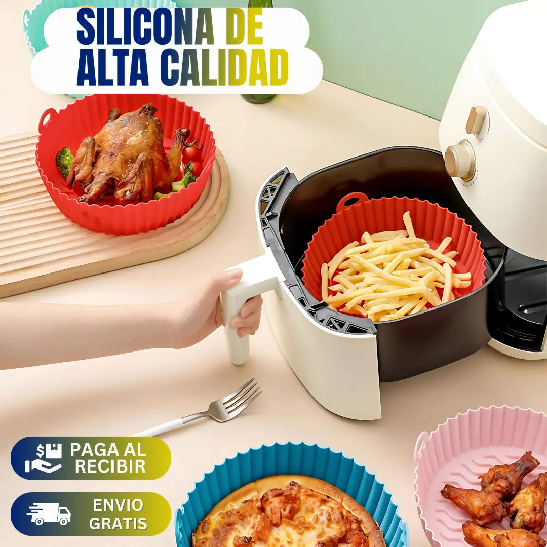 Pack de 6 Moldes Para Air Fryer 50% OFF