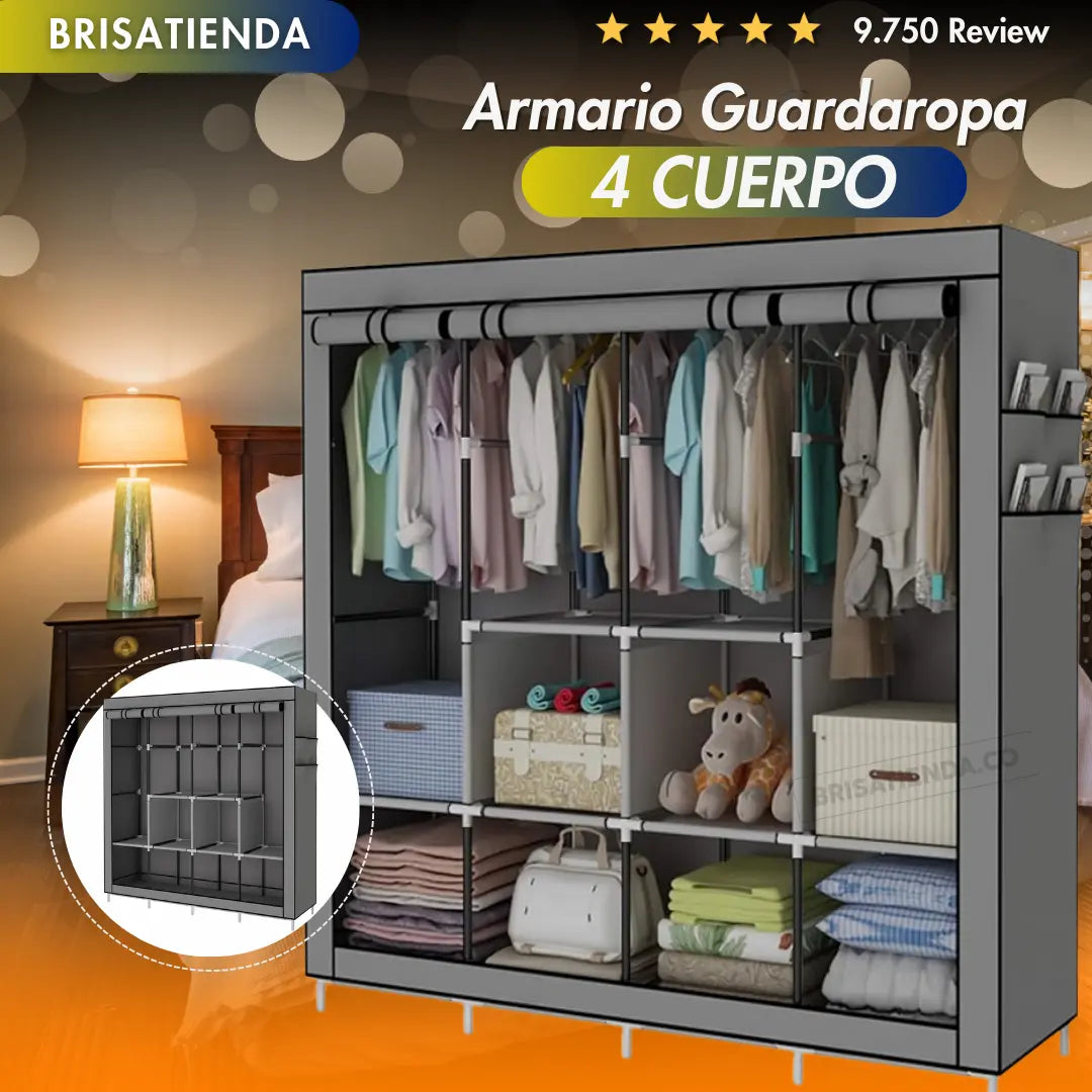 Armario Guardaropa 4 cuerpos 50% OFF