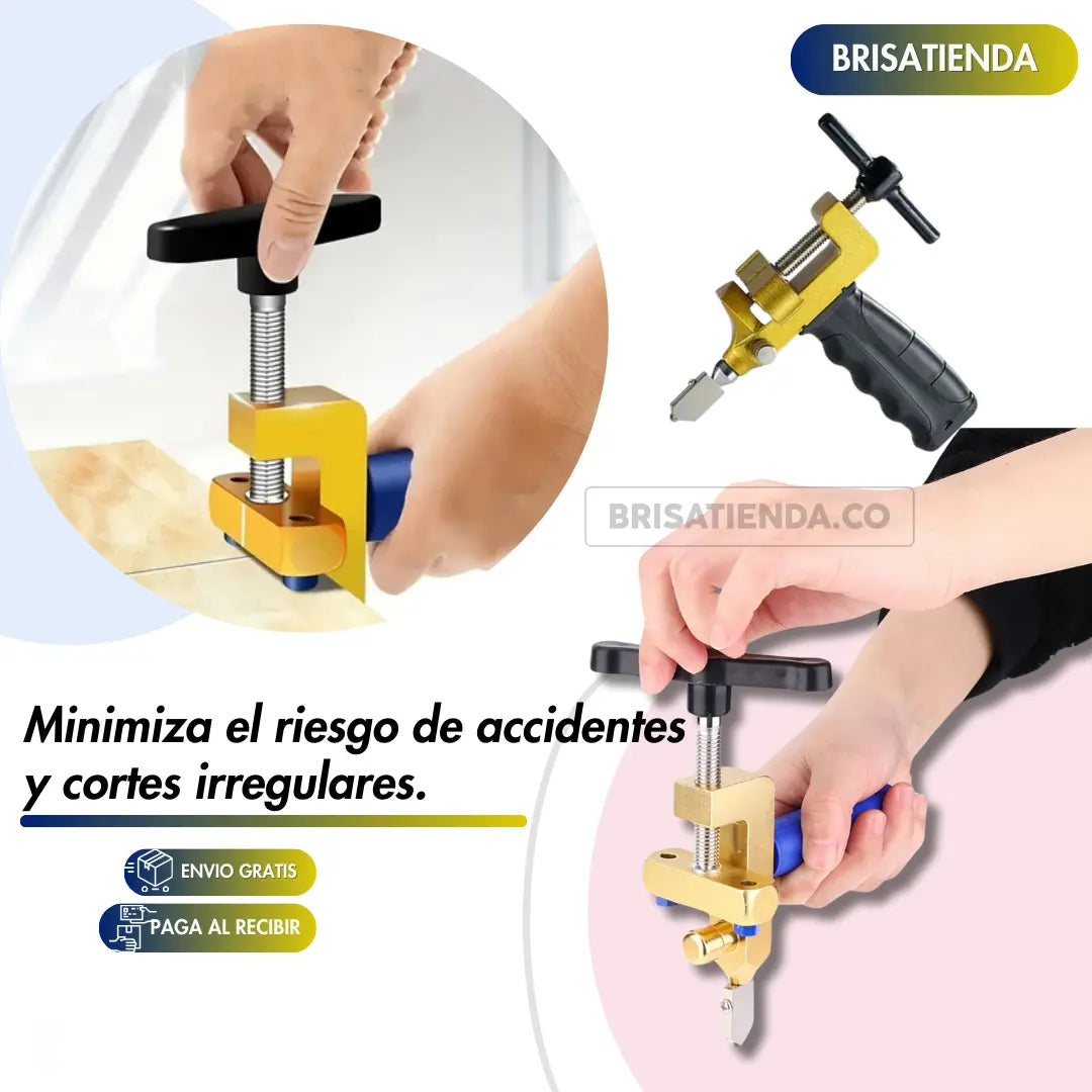 Cortador Multiproposito Manual Glass Ceram +2 REPUESTOS GRATIS