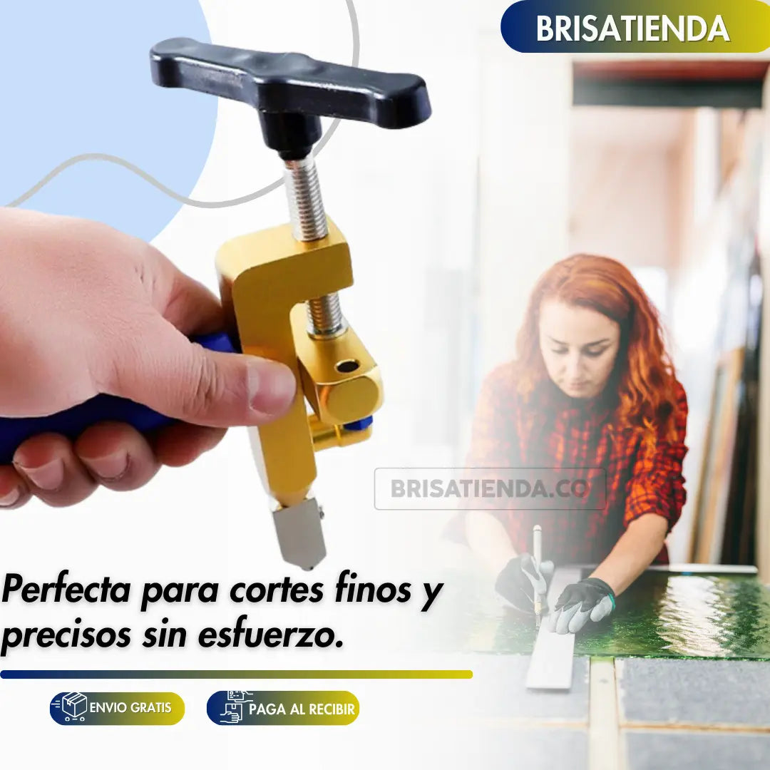 Cortador Multiproposito Manual Glass Ceram +2 REPUESTOS GRATIS