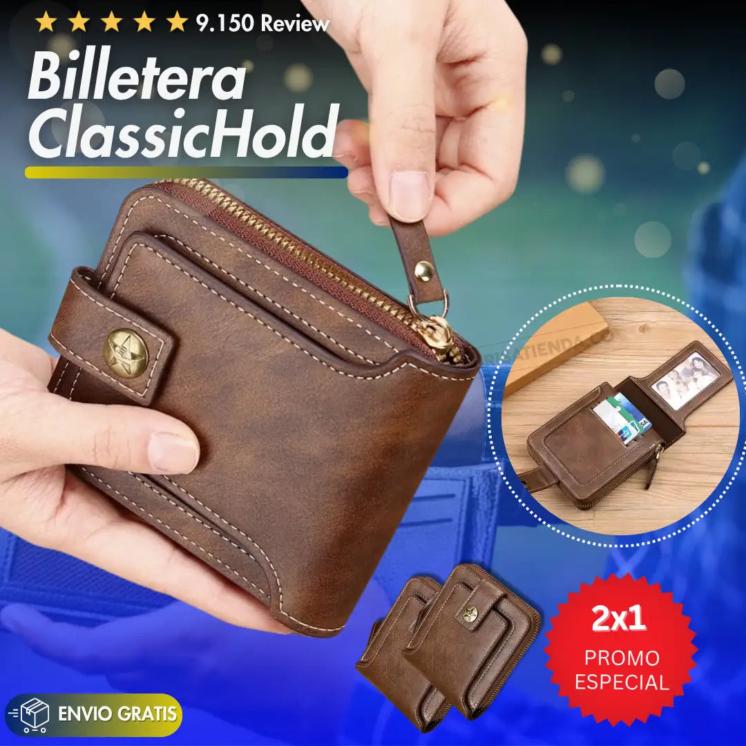 Paga 1 y Lleva 2 Billeteras ClassicHold 50%OFF