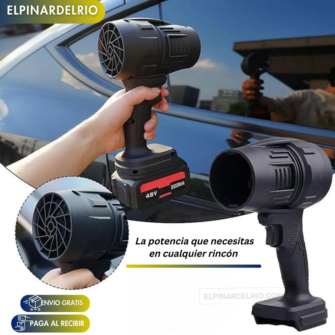 Soplador Secador TurboMax Cyclone + 2 BATERIAS RECARGABLES