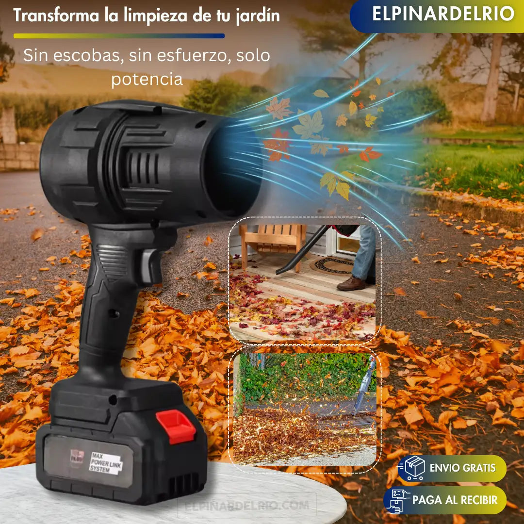Soplador Secador TurboMax Cyclone + 2 BATERIAS RECARGABLES