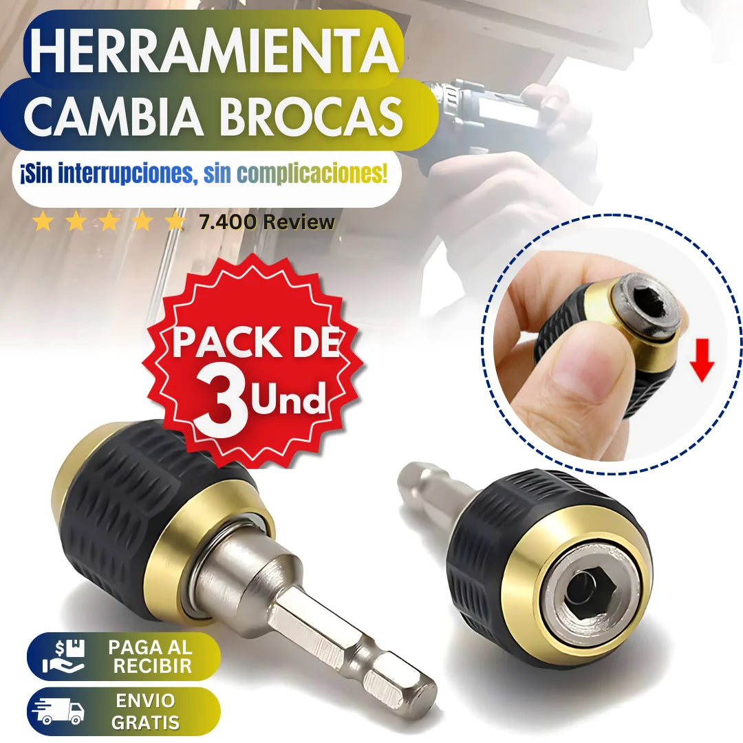PACK X 3 Herramientas Cambia brocas para Brocas Hexagonal 50% OFF
