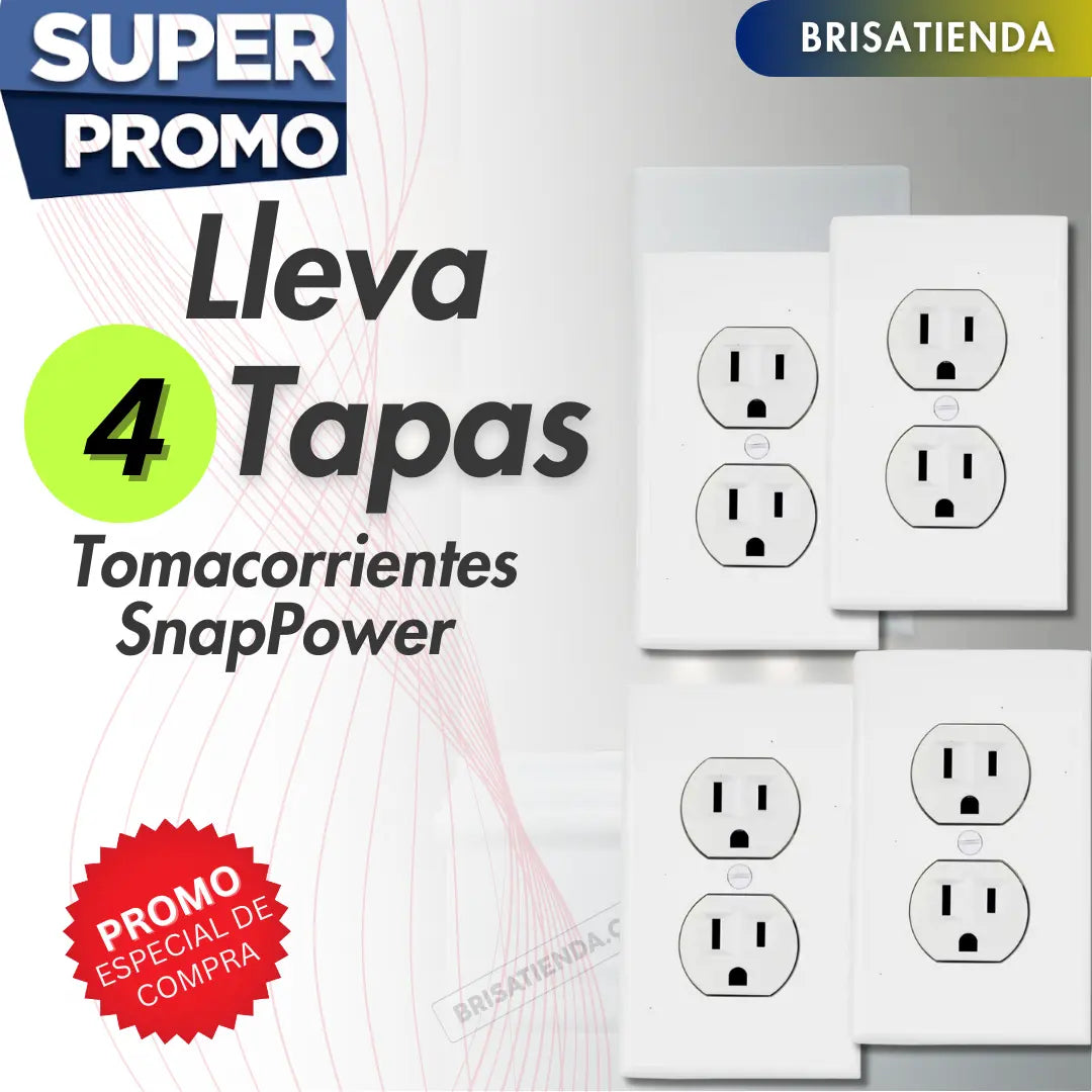 PACK Tapa de Tomacorrientes SnapPower