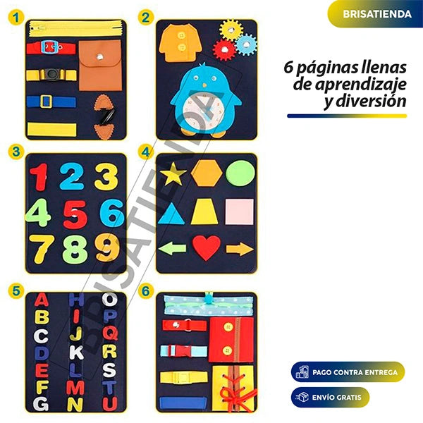 Tablero Sensorial Didactico Montessori