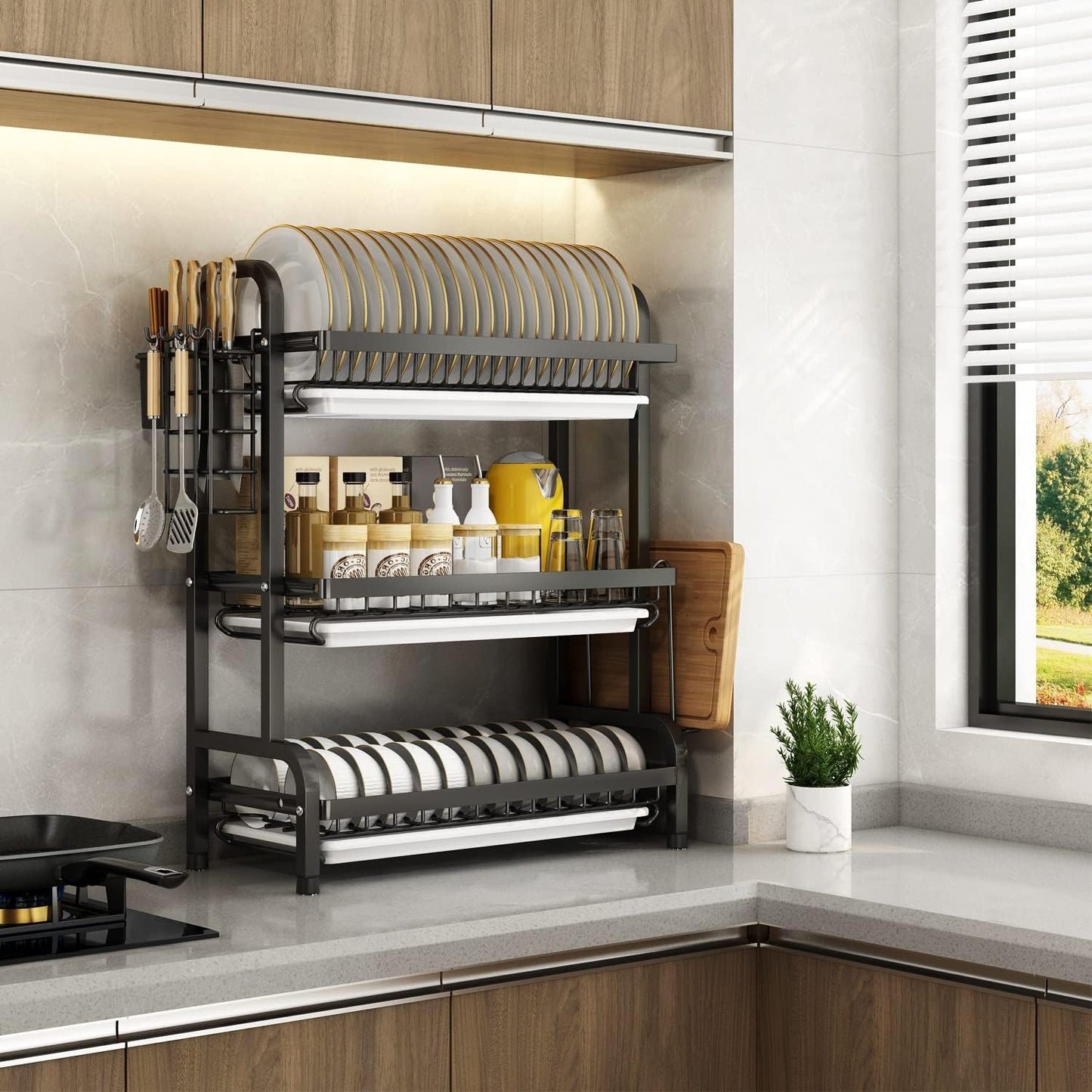 Estante KitchenMax 3 en 1 + Tapete de Regalo