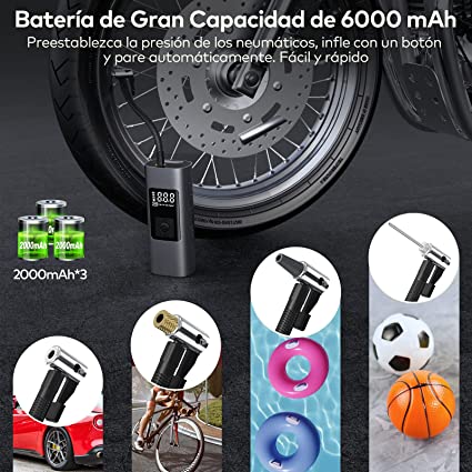 Compresor de Aire Recargable y Portatil 50% OFF