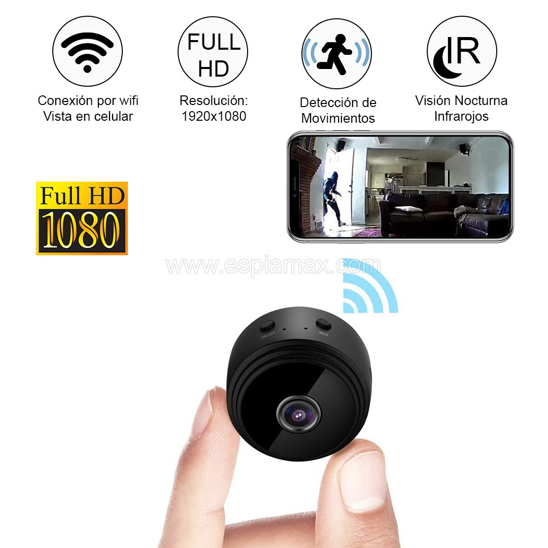 Mini Cámara HD 1080 con WIFI 50% OFF