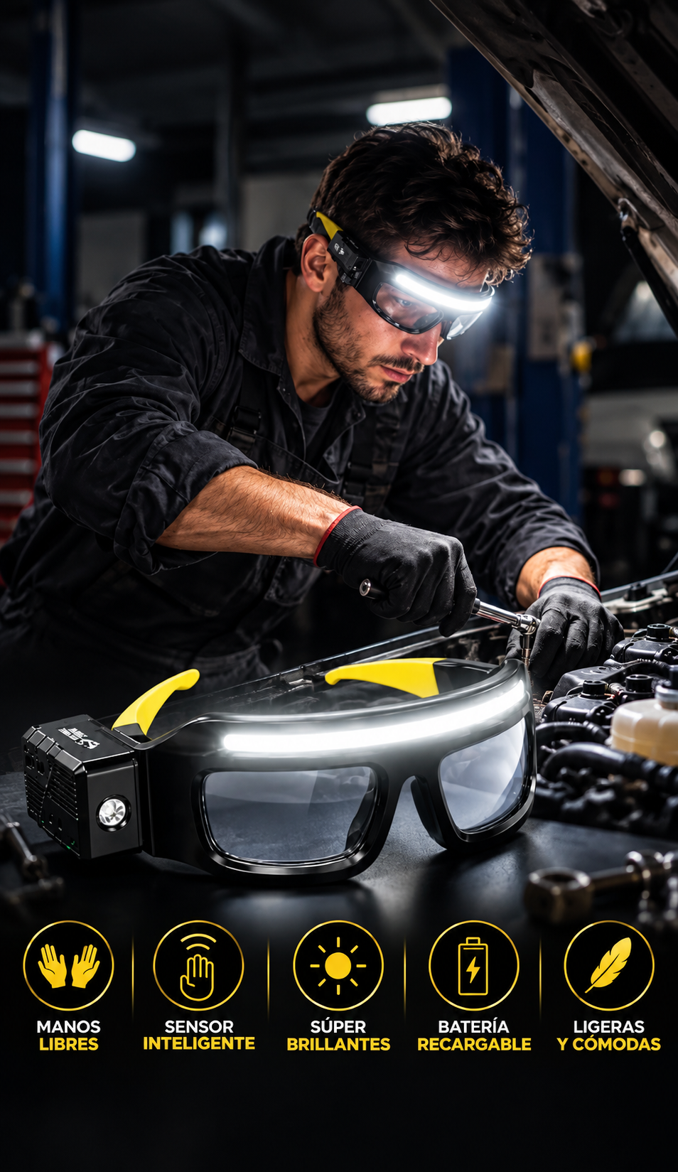 GAFAS DE SEGURIDAD LED