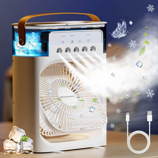 VENTILADOR DE AIRE FRIO PORTÁTIL CON HUMIFICADOR 50% OFF