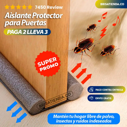 SUPER PROMO PAGA 2 LLEVA 3 PROTECTORES AISLANTE PARA PUERTAS 50% OFF