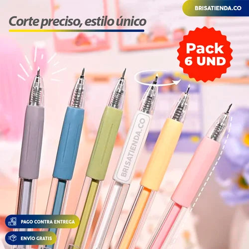 Set de Boligrafos cortador de papel 50% OFF