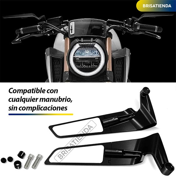 PACK X2 Espejo Retrovisor Moto reflector 50%OFF