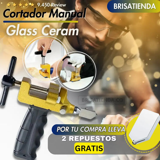 Cortador  Multripoposito Manual Glass Ceram +2 REPUESTOS GRATIS TKT