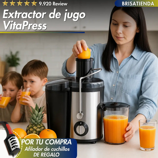 Extractor de Jugos VitaPress+ Afilador de cuchillos GRATIS