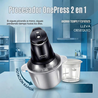 Procesador OnePress 2 en 1