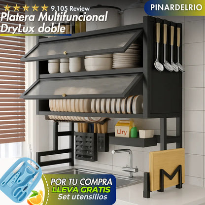 Platera Multifuncional DryLux doble con  Set de Utensilios GRATIS TKT