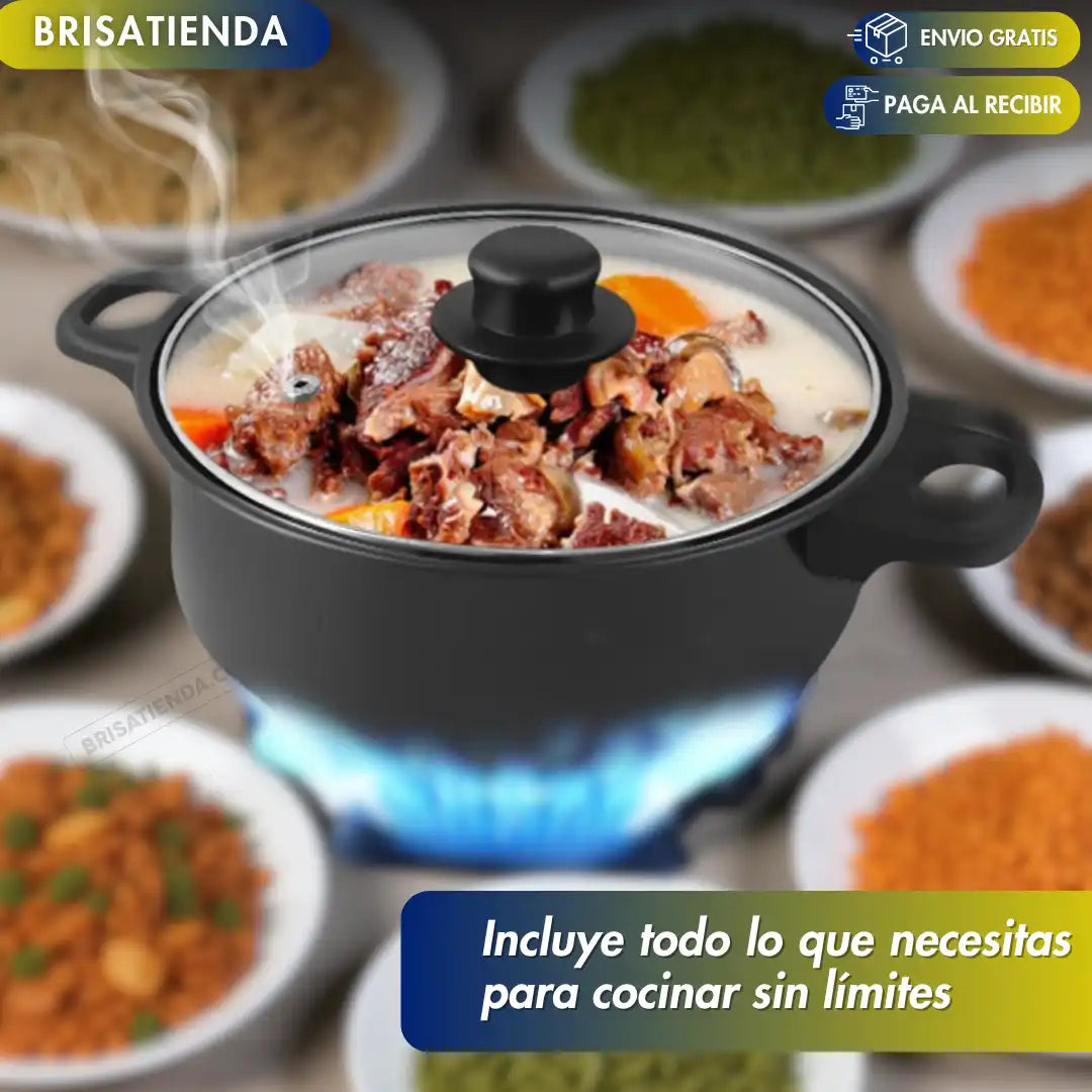 Bateria De Cocina Cookware Set De 13 Piezas + Afilador de cuchillos GRATIS TKT