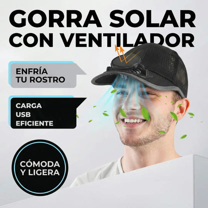 Gorra con Ventilador AirFlow