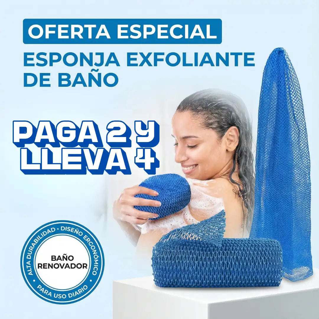 PAGA 1 Y LLEVA 2 Esponja de baño BodyScrub Premium