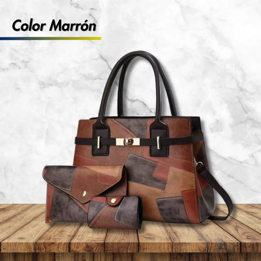 SET Bolso Nayla Chic — 3 Piezas