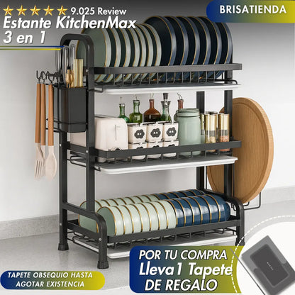 Estante KitchenMax 3 en 1 + Tapete de Regalo