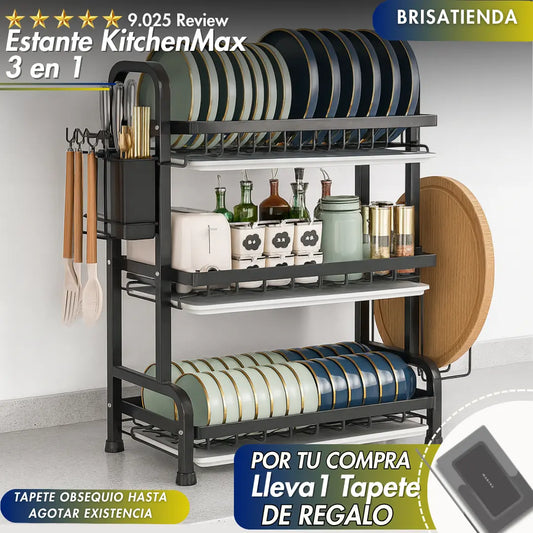 Estante KitchenMax 3 en 1 + Tapete de Regalo