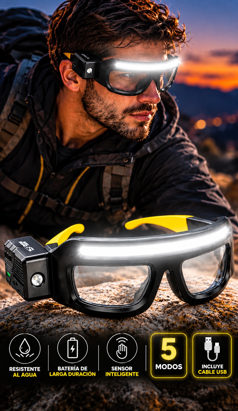 GAFAS DE SEGURIDAD LED