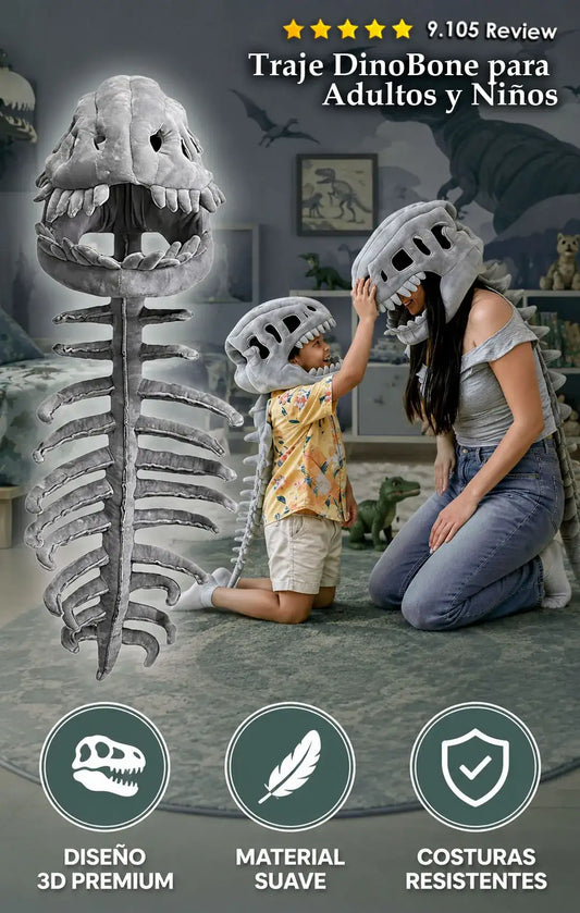 Traje DinoBone para Adultos y Niños