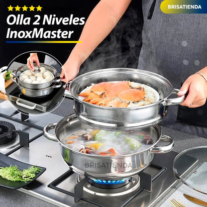 Olla 2 Niveles  InoxMaster 50%OFF