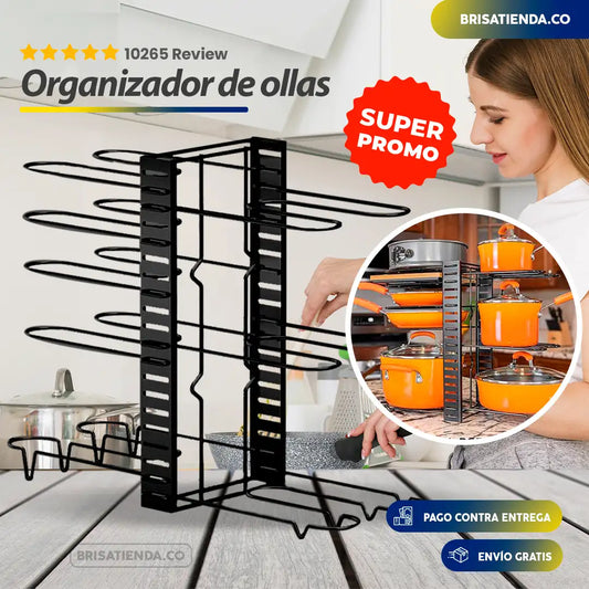 🍳 CookPro™ | Organizador de ollas sartes y tapas