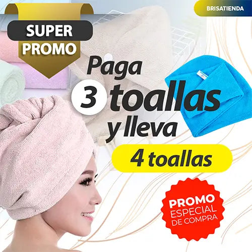 Toallas Para El Cabello Anti Frizz 50% OFF