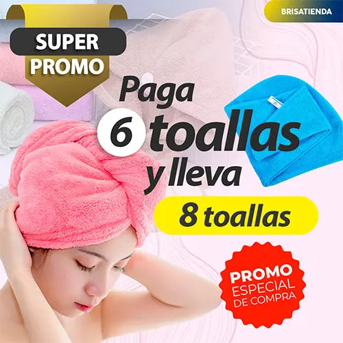 Toallas Para El Cabello Anti Frizz 50% OFF