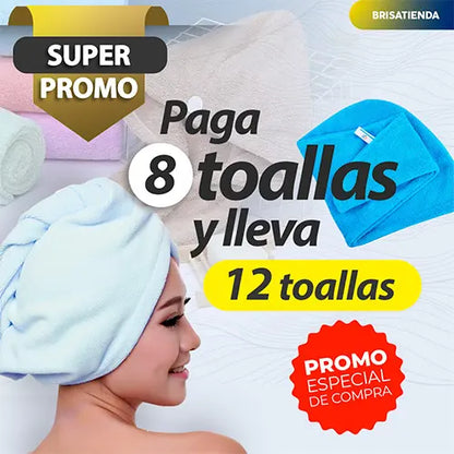 Toallas Para El Cabello Anti Frizz 50% OFF