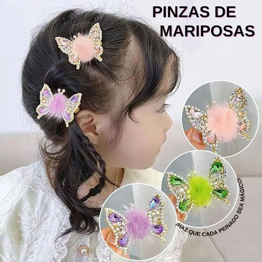 SET x2 Pinzas mariposas chic 50%OFF