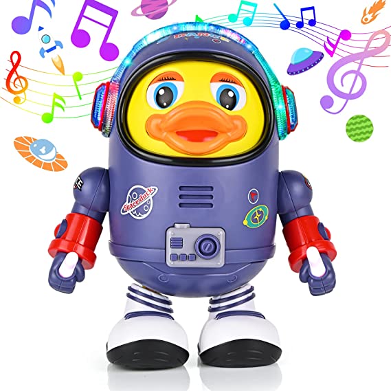 Pato astronauta bailarín con luz y sonido 50% OFF