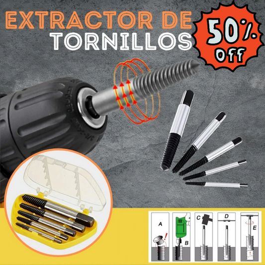 KIT 5 BROCAS EXTRACTORAS DE TORNILLOS 50% OFF