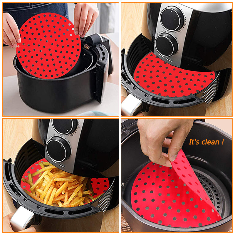 Molde Alfombrilla de Silicone para Air Fryer 50% OFF