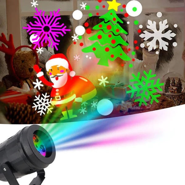 PROYECTOR NAVIDEÑO GIRATORIO 50% OFF